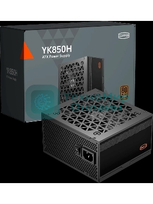 Блок питания ПК Power Supply PCCooler, 850W 80+ Bronze (ATX, ATX 3.1, Non-modular, 1x24(20+4)pin 550мм, 2xCPU*2 8(4+4)pin 650мм, 4xPCIe*2 8(6+2)pin 500+120мм, 1x12V-2x6 600мм, 8xSATA*3+MOLEX4pin*2, Active, 120x120мм, 140x150x86mm, APFC, OVP/UVP/OCP/SCP/OTP/OPP/SPD)
