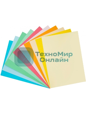 Бумага цветная Silwerhof тонир. 10 л. 10цв. A4 CREATE 80г/м2 папка