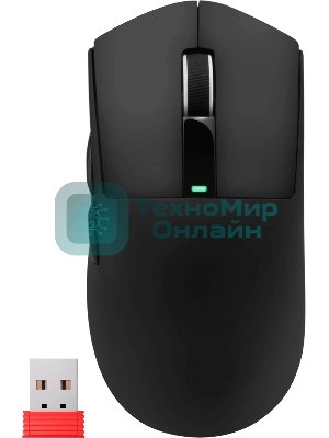 Мышь беспроводная/проводная Defender Hyperion GM-119 черный, 12000 dpi, радиоканал, Bluetooth, USB, кнопки - 6