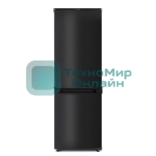 Холодильник Бирюса B418 черный двухкамерный 125/55л морозилка снизу