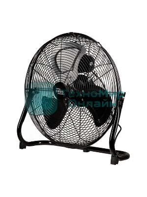Вентилятор OASIS VN-110B чёрный, напольный, 110 Вт, 3 скорости, 53 см
