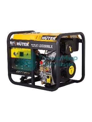 Электрогенератор дизельный Huter LDG 5000LX, 3.3 кВт, 82 дБ, 79 кг