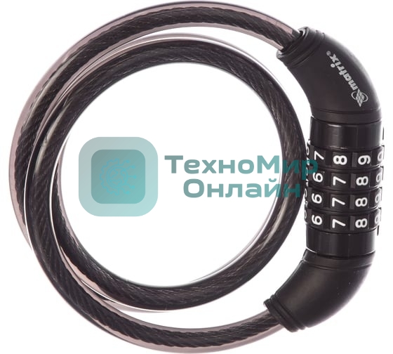 Замок тросовый универсальный с кодовым механизмом Matrix 10х950 мм