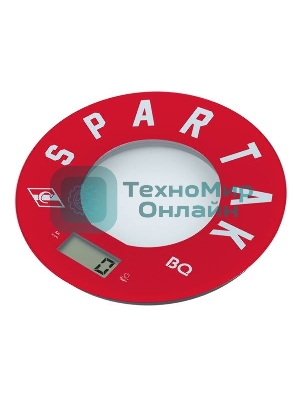 Весы кухонные BQ KS1007 Spartak, красный/рисунок