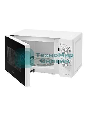 Микроволновая печь BBK 20MWS-763M/W белый, 20 л, 700 Вт, переключатели - поворотный механизм