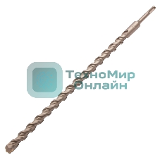 Бур по бетону Denzel двойная спираль, Cobalt W-tip, 20x460 мм, SDS PLUS