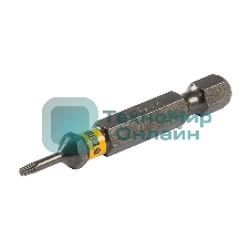 Набор бит Denzel TORX 6х50, сталь S2, шестигранный профиль, 10 шт.