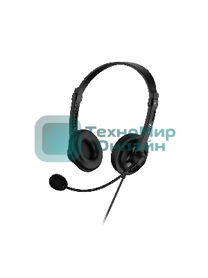 Проводные наушники Genius HS-230U черный, накладные, USB