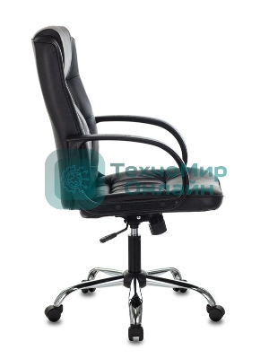 Кресло Бюрократ T-800N/BLACK черный, кожа