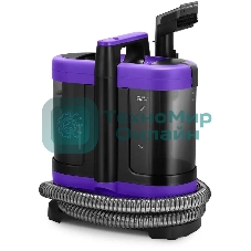 Пылесос моющий Kitfort КТ-5213 черный/фиолетовый, 450 Вт, уборка влажная, пылесборник контейнер 1.3 л