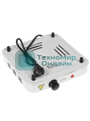 Плита настольная электрическая Atlanta ATH-1736 белый, одноконфорочная