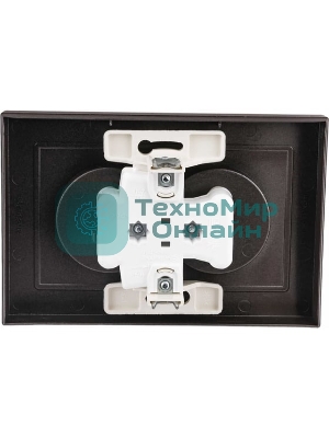 Розетка 2-м AtlasDesign без заземл. 16А в сборе мокко SchE ATN000620