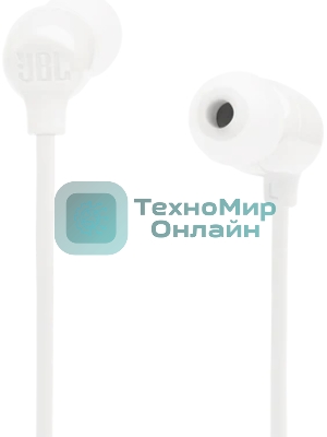 Беспроводные наушники JBL Tune 135BT белый, внутриканальные (с шейным ободом), Bluetooth, до 16 ч