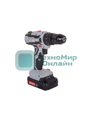 Дрель-шуруповерт Ресанта ДА-18-2ЛК-У, 18 В, 2 Ач, 50 Нм, щеточный