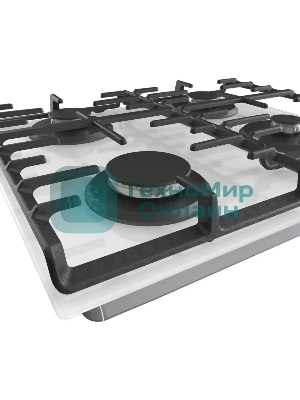 Газовая варочная панель Gorenje GT642AXW, 4 конфорки, закаленное стекло, белый