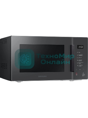 Микроволновая печь Samsung MS23T5018AC/BW антрацит, 23 л, 800 Вт, переключатели - сенсор