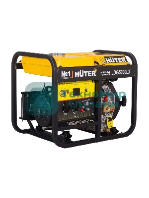 Электрогенератор дизельный Huter LDG 5000LX, 3.3 кВт, 82 дБ, 79 кг