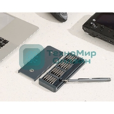 Набор прецизионных отверток Deli DL241025 (отвертка + 24 биты), сталь S2 + Cr-V