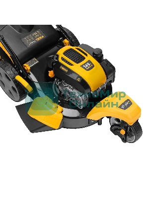 Бензиновая газонокосилка Denzel GLT-460SP-T, Trike 150 см3, 46 см, привод, панель, 60л