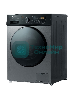 Стирально-сушильная машина Бирюса WMD-SM812/03 M металлик, загрузка фронтальная 8 кг, 1200 об/мин, класс: А+++