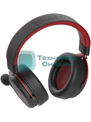 Гарнитура Bloody MR590 Sports Red красный/чёрный, беспроводная + проводная, Bluetooth, до 35 ч