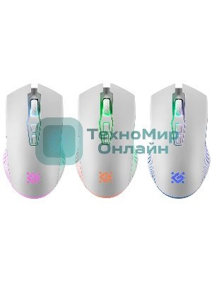 Мышь беспроводная Defender Pandora GM-502 белый, 3200 dpi, радиоканал, USB, кнопки - 7