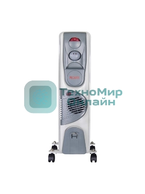 Масляный обогреватель Ресанта ОМ-9АВ (9 секций) белый, 2400 Вт, 30 м2, термостат 67/3/22