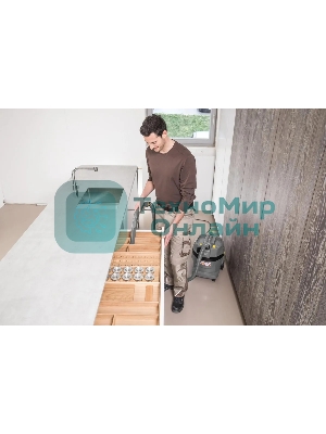 Пылесос строительный Karcher NT 22/1 Ap Te серый, 1300 Вт, уборка сухая/влажная, пылесборник мешок/контейнер, 22 л