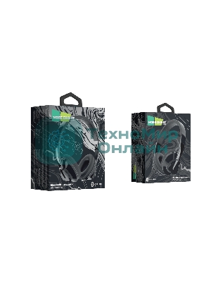 Беспроводные наушники MORE CHOICE HW33 черный, накладные, Bluetooth, складная конструкция, до 6 ч