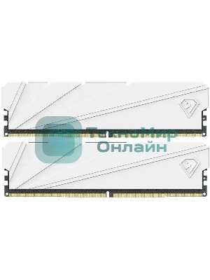Оперативная память NETAC Shadow S, DDR4, 32Gb (2x16 GB), 3200 MHz, CL16, DIMM, радиатор, белый