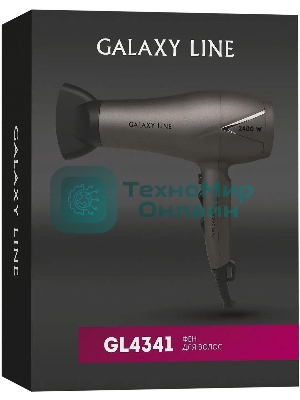 Фен Galaxy Line GL 4341 черный, 2400 Вт