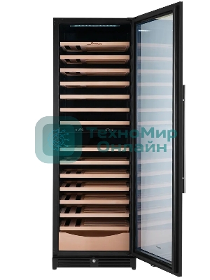 Винный шкаф Libhof SMD-110 черный, 318 л, 2 отсека, 110 бут., класс A