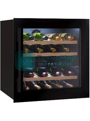 Винный шкаф LEX LWD6036BL dual zone черный, 85 л, 2 отсека, 36 бут.