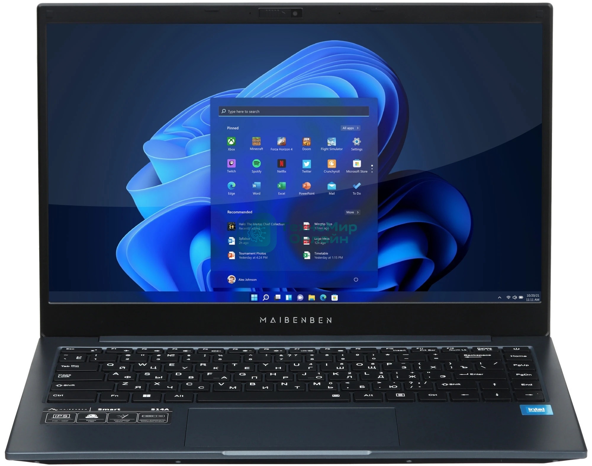 Ноутбук Maibenben Smart S14A--iN10UM темно синий S14A-iN10UMB1SLURE0 14