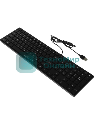 Клавиатура проводная Genius SlimStar 126, USB, черный