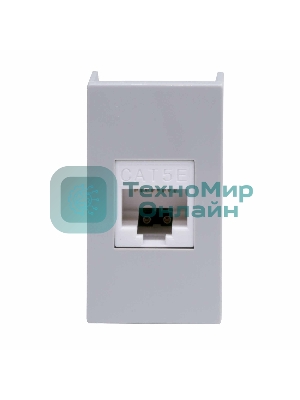 Розетка компьютерная DKC Viva 45138 RJ-45 кат.5E, 1 мод., серая