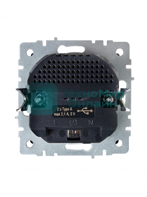 Розетка 1-местная IEK BRITE РЮш10-1-БрШ (BR-R14-16-U21-D21-K37) 16А, с USB A+A 2.1А, с заземлением, с защитными шторками, шампань