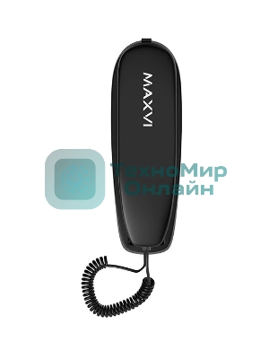 Телефон проводной Maxvi CS-01 черный