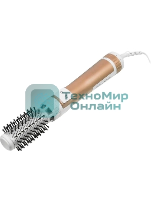 Фен-щетка Rowenta Brush Activ Compact CF9520F0 белый/золотой, 1000 Вт, ионизация, 40/50 мм