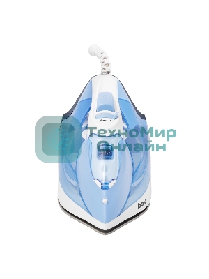 Утюг BBK ISE-2411 голубой, 2400 Вт, 40 г/мин, 140 г/мин, 300 мл