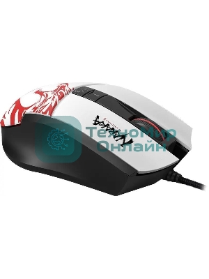 Мышь проводная A4Tech Bloody L65 Max белый, 12000 dpi, USB, кнопки - 7