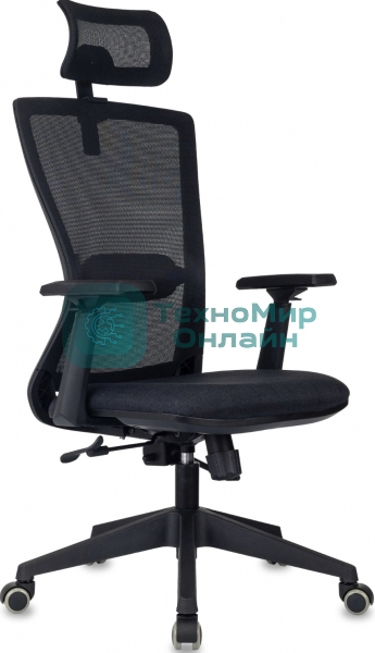 Кресло эргономичное Бюрократ MC-811S-H черный Elastic-102 сетка/ткань с подголов. крестов. пластик