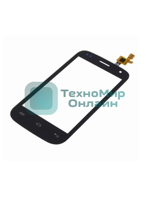 Сенсорное стекло (тачскрин) для Fly IQ445 Genius, черное
