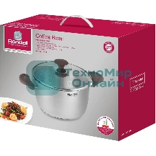 Кастрюля Rondell Coffee Bean RDS-1645, 5.7 л, 24 см, без крышки, стальной