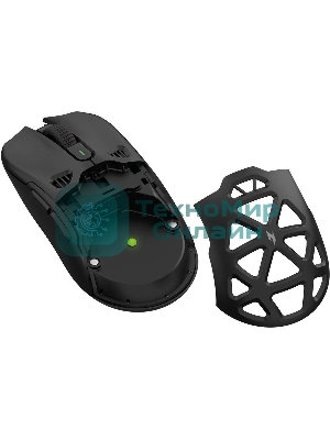 Мышь беспроводная Acer Nitro OMR404 черный, 6400 dpi, радиоканал, Bluetooth, USB, кнопки - 6