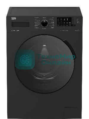 Стиральная машина Beko WSPE 6H612A черный, загрузка фронтальная 6,5 кг, 1200 об/мин., класс: А++