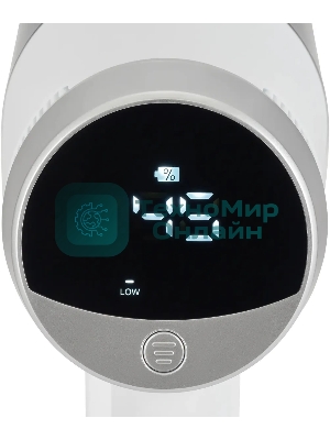 Пылесос вертикальный Hyundai HYV-S5550 белый/серебристый, питание от аккумулятора, 100 Вт, уборка сухая, пылесборник 0.5 л