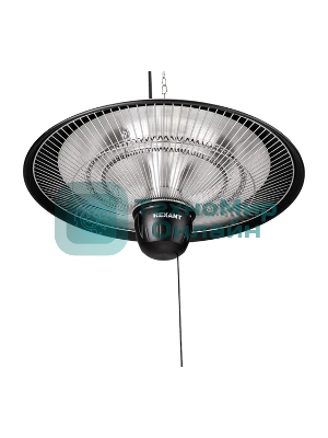 Обогреватель инфракрасный подвесной Rexant черный, 1500 Вт, 25 м2, термостат, 3 режима обогрева