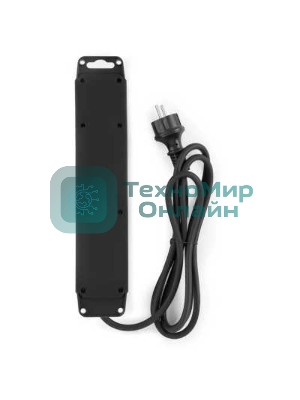 Сетевой фильтр Buro 400MDP-3-B 3 м, 4 розетки, черный, коробка