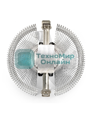 Кулер для процессора ExeGate Wizard EE91-PWM.RED серебристый, 90 мм, алюминий, 2400 об/мин, 24 дБ, 4 pin, 75 Вт, 45 мм